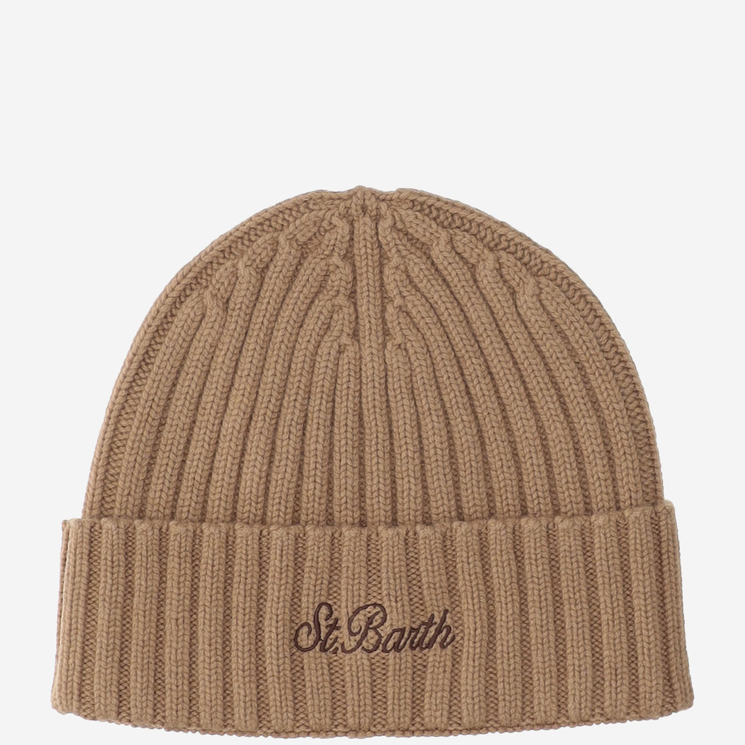 Wool Blend Beanie With Logo