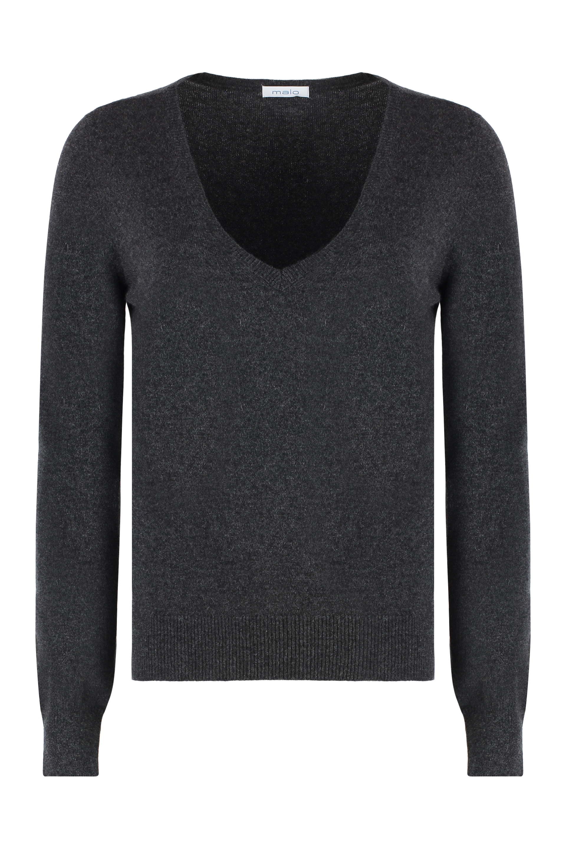 Malo Wool And Cashmere Sweater In Grey