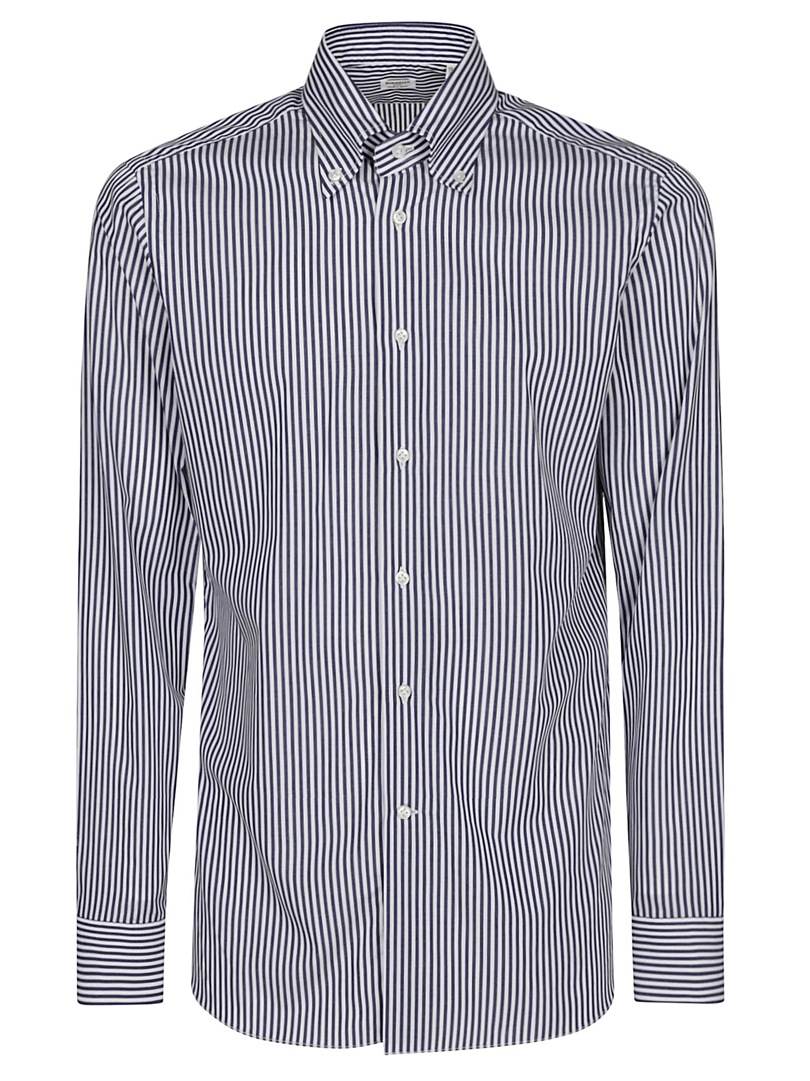 Borriello Napoli Borriello Timeless Striped Cotton Shirt With Structured Collar In Multi