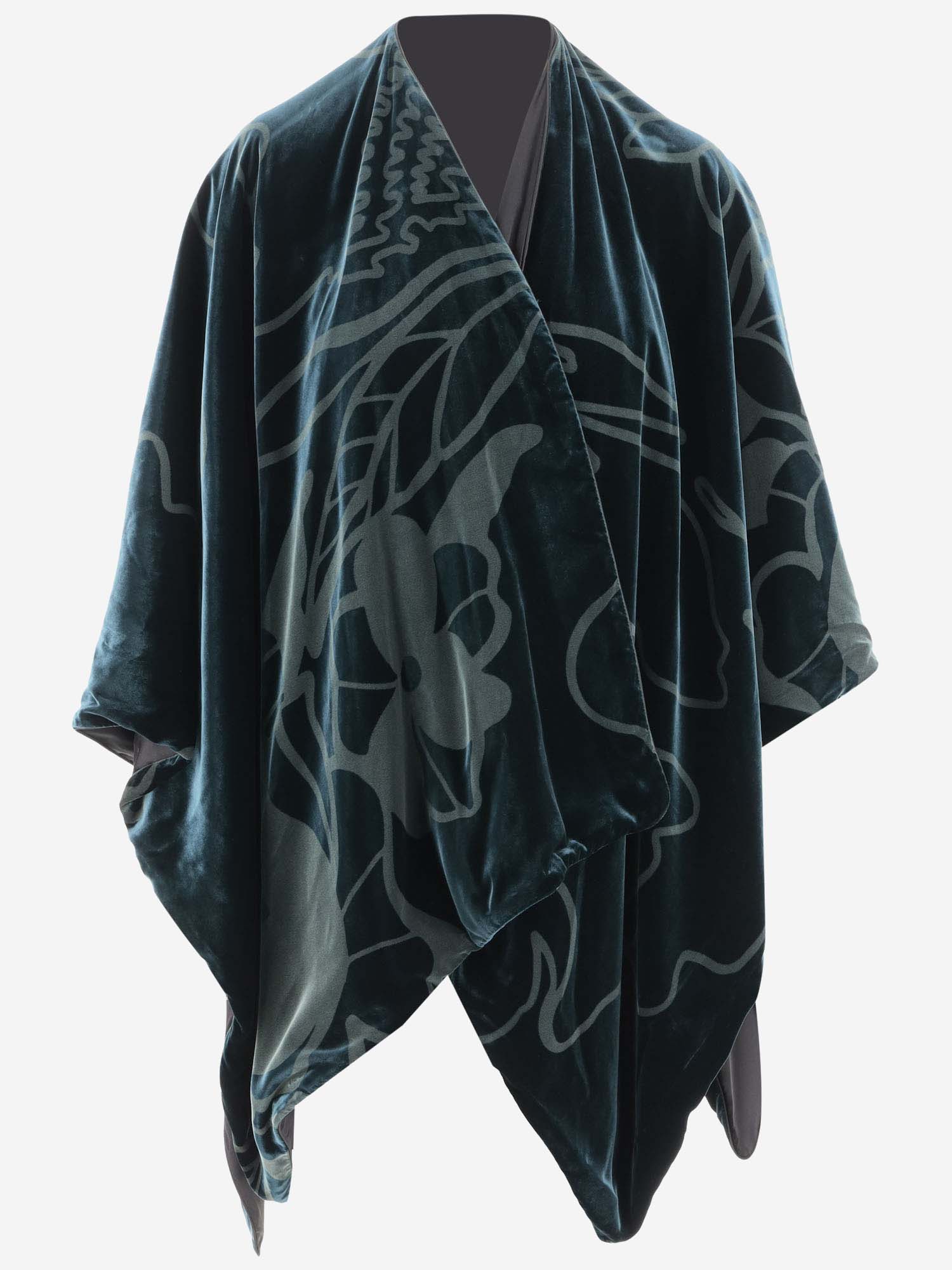 Printed Velvet Cape