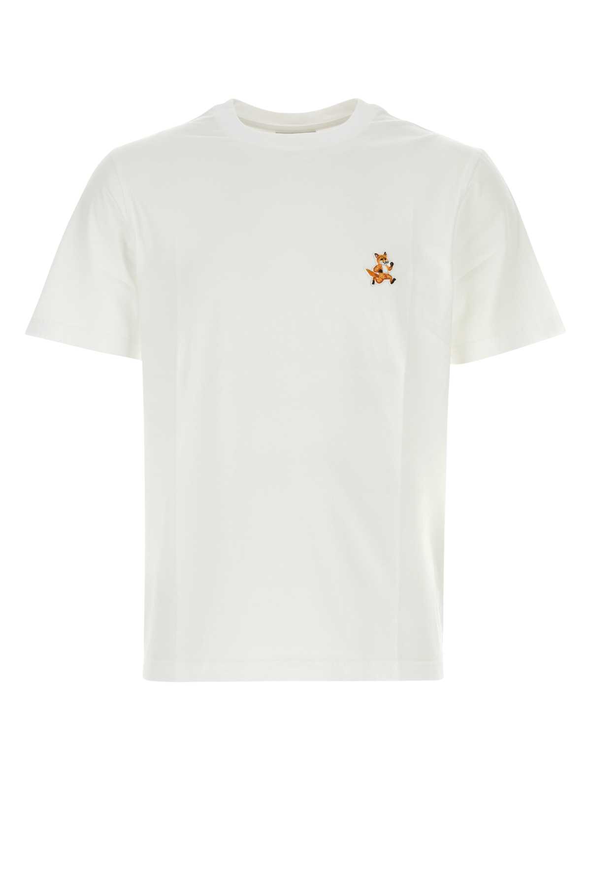 Maison Kitsuné White Cotton T-shirt