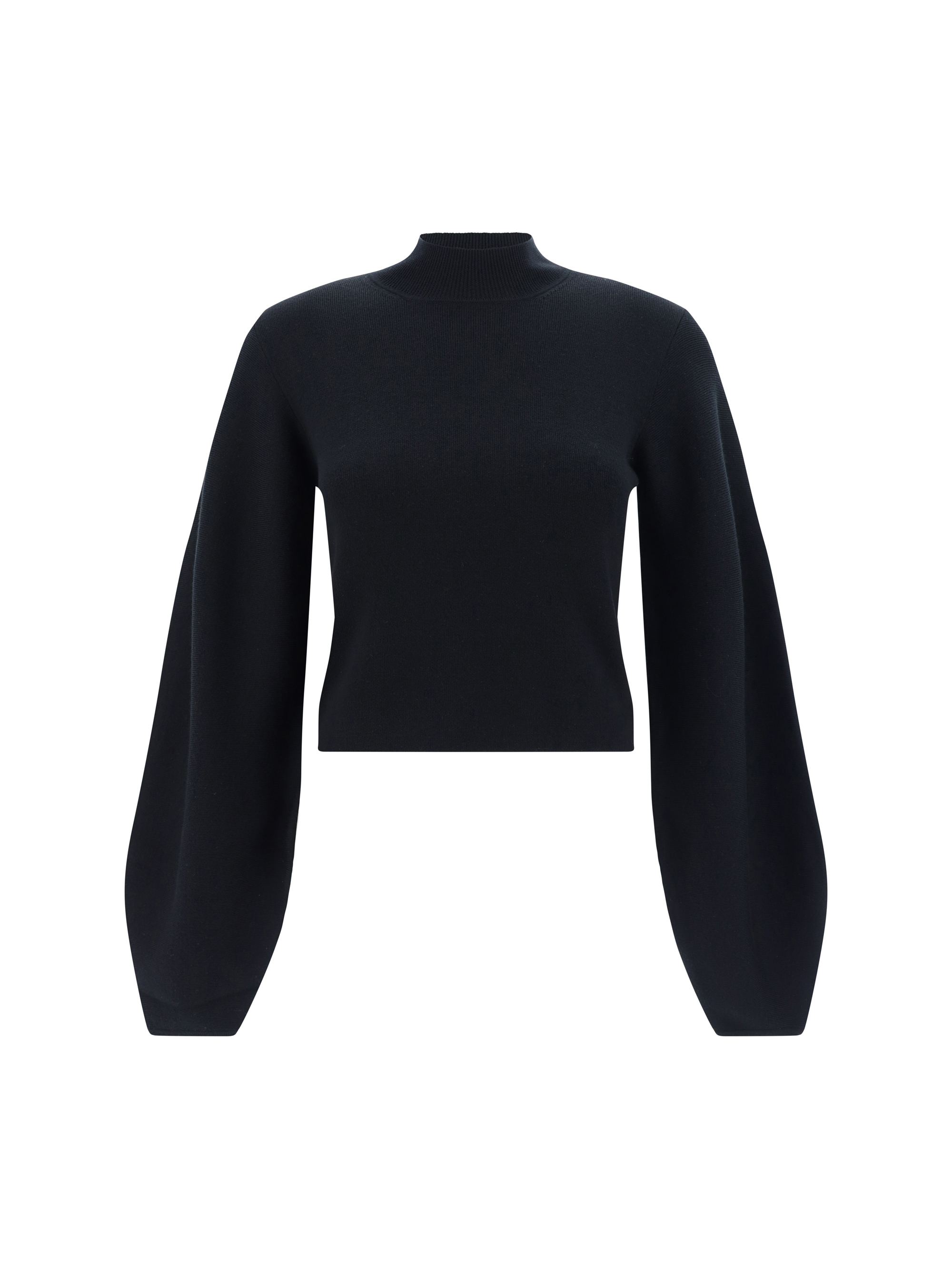 Chloé Baloon Sleeve Knit Cropped Sweater