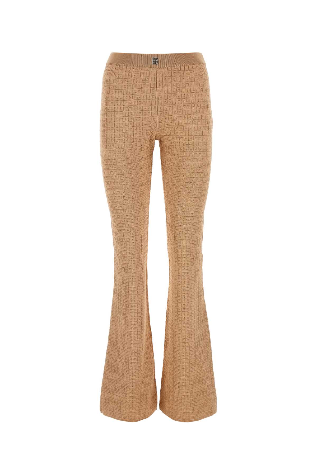 Skin Pink Jacquard Flared Leg Pant