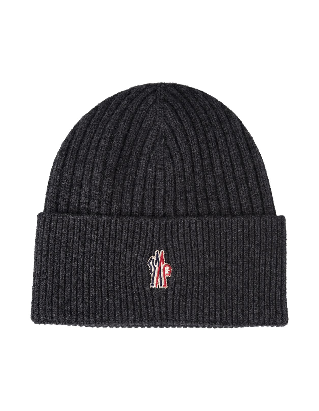 Anthracite Grey Cashmere Beanie With Logo