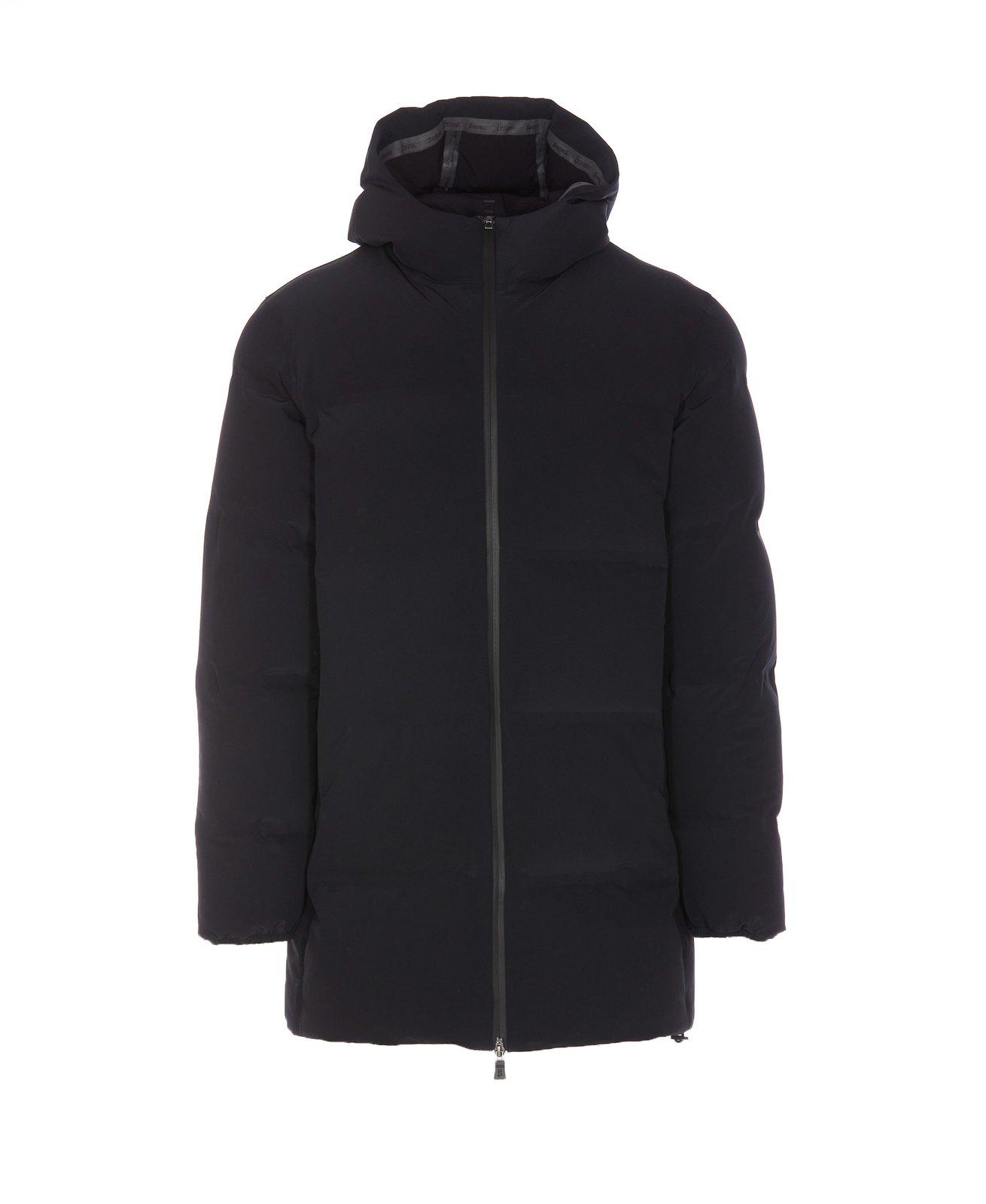 High-neck Drawstring Padded Coat