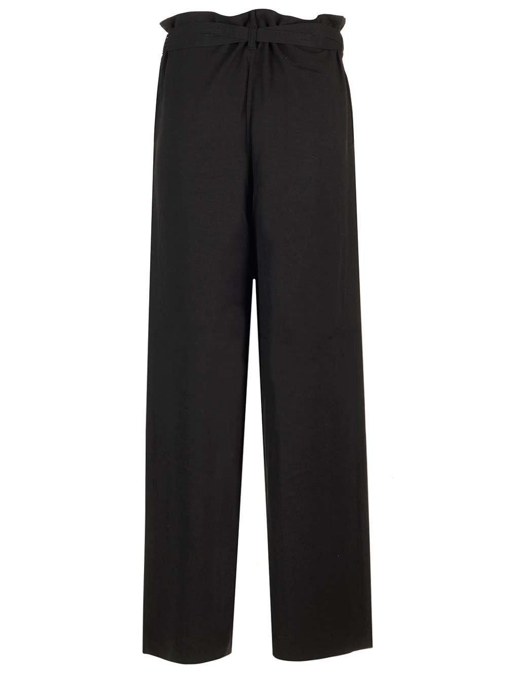 Totême Toteme Tie-waist Fluid Trousers In Black