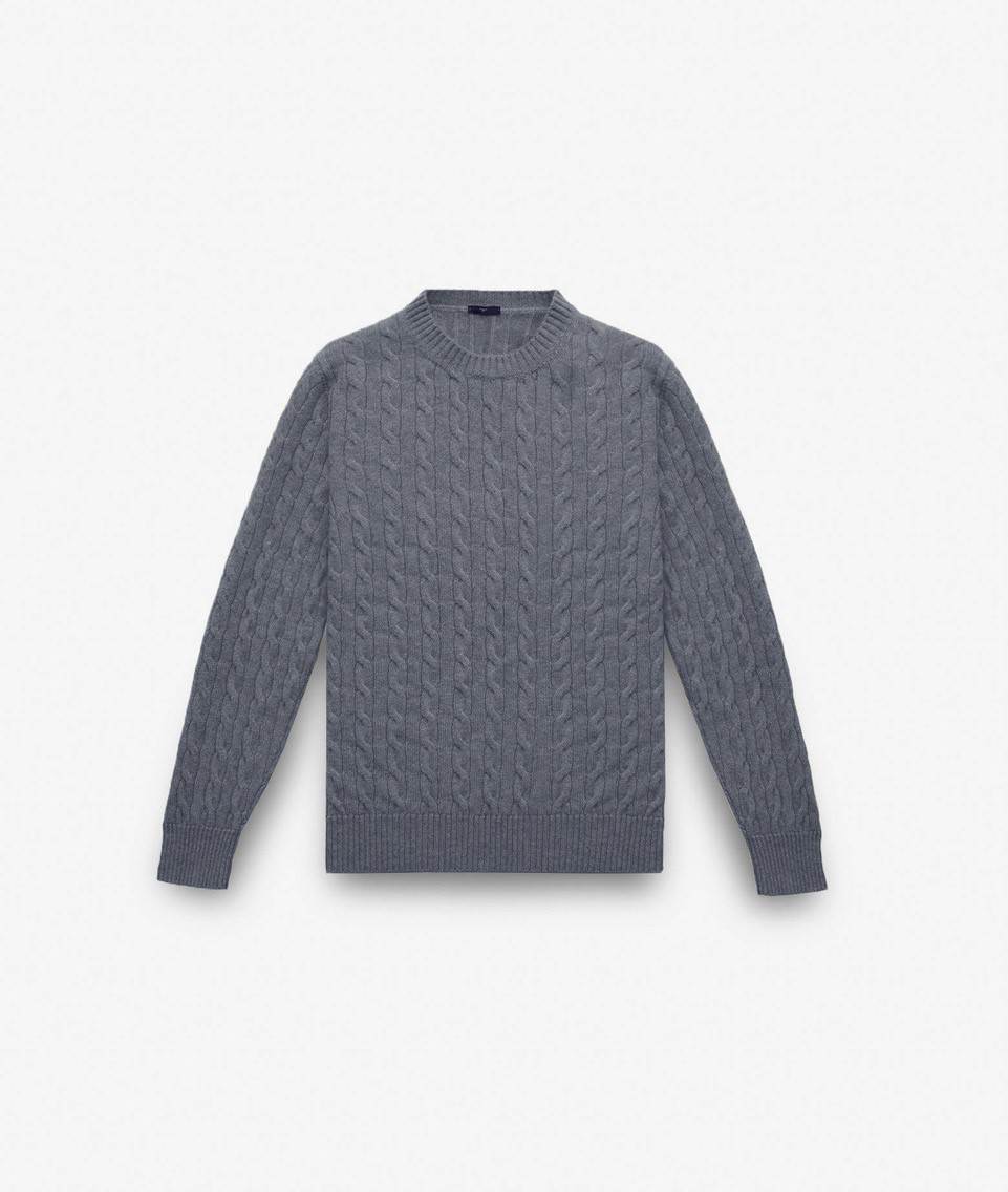 Cable Knit Sweater Col Du Pillon Sweater