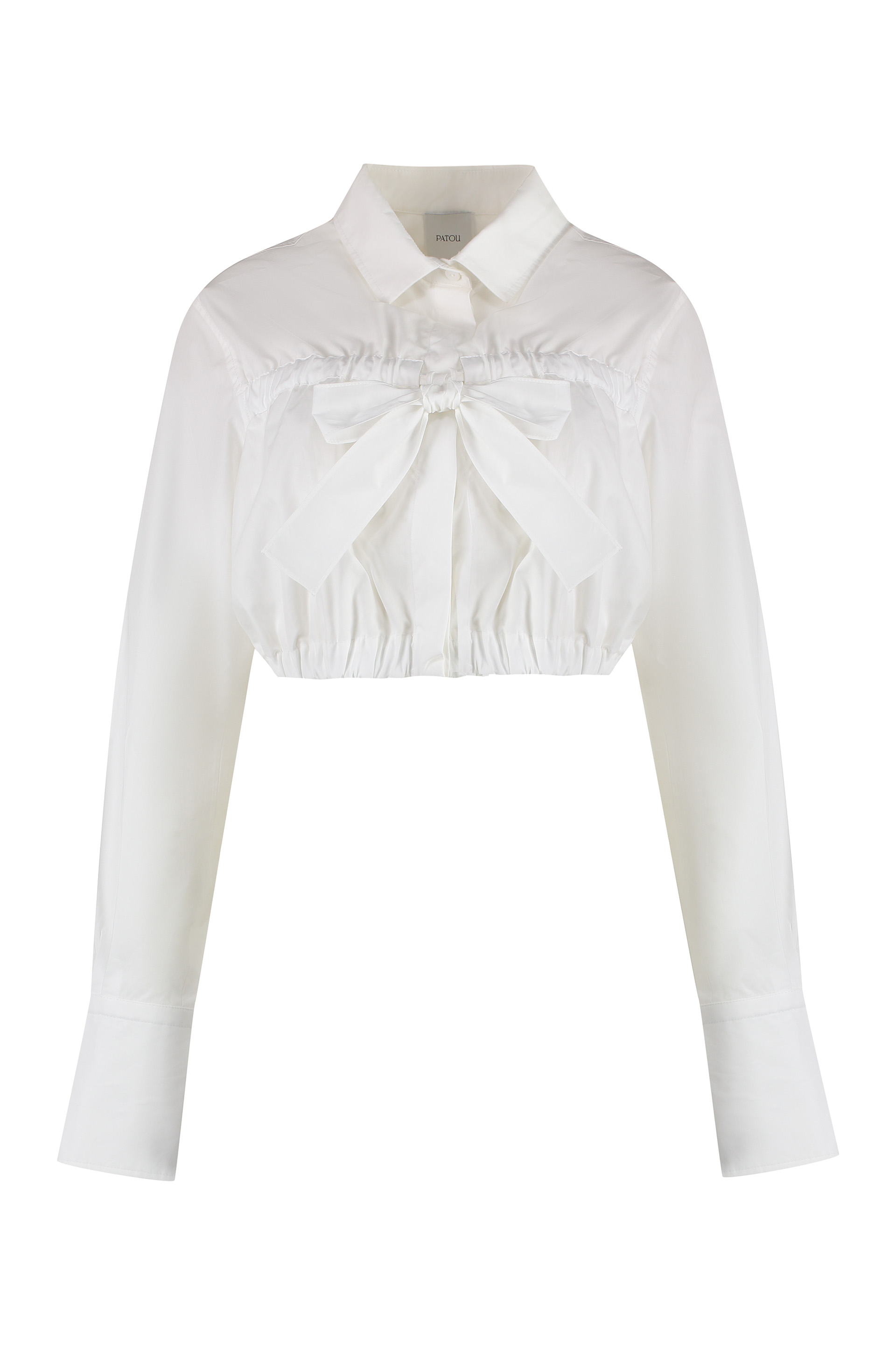 Cropped Poplin Shirt