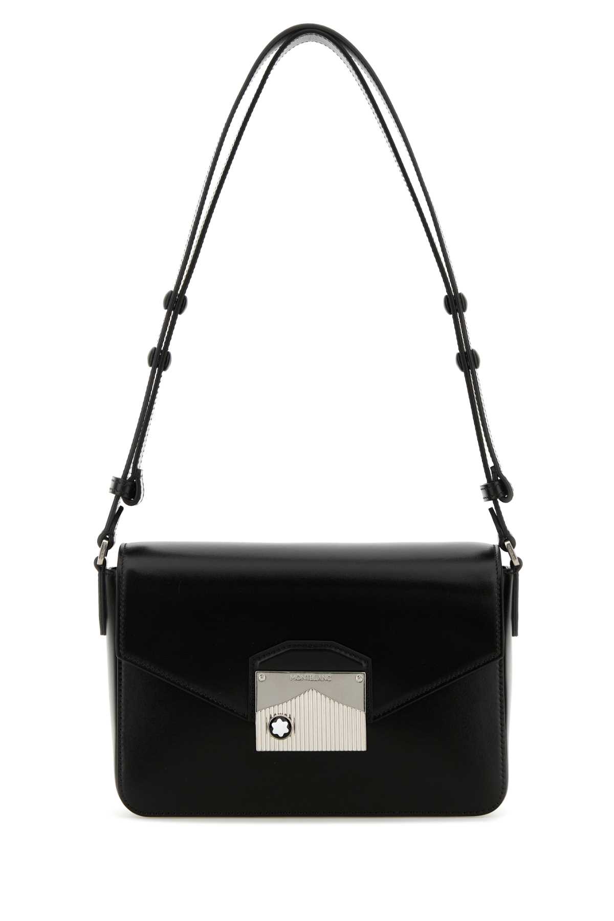 Montblanc Black Leather Meisterstuck Shoulder Bag