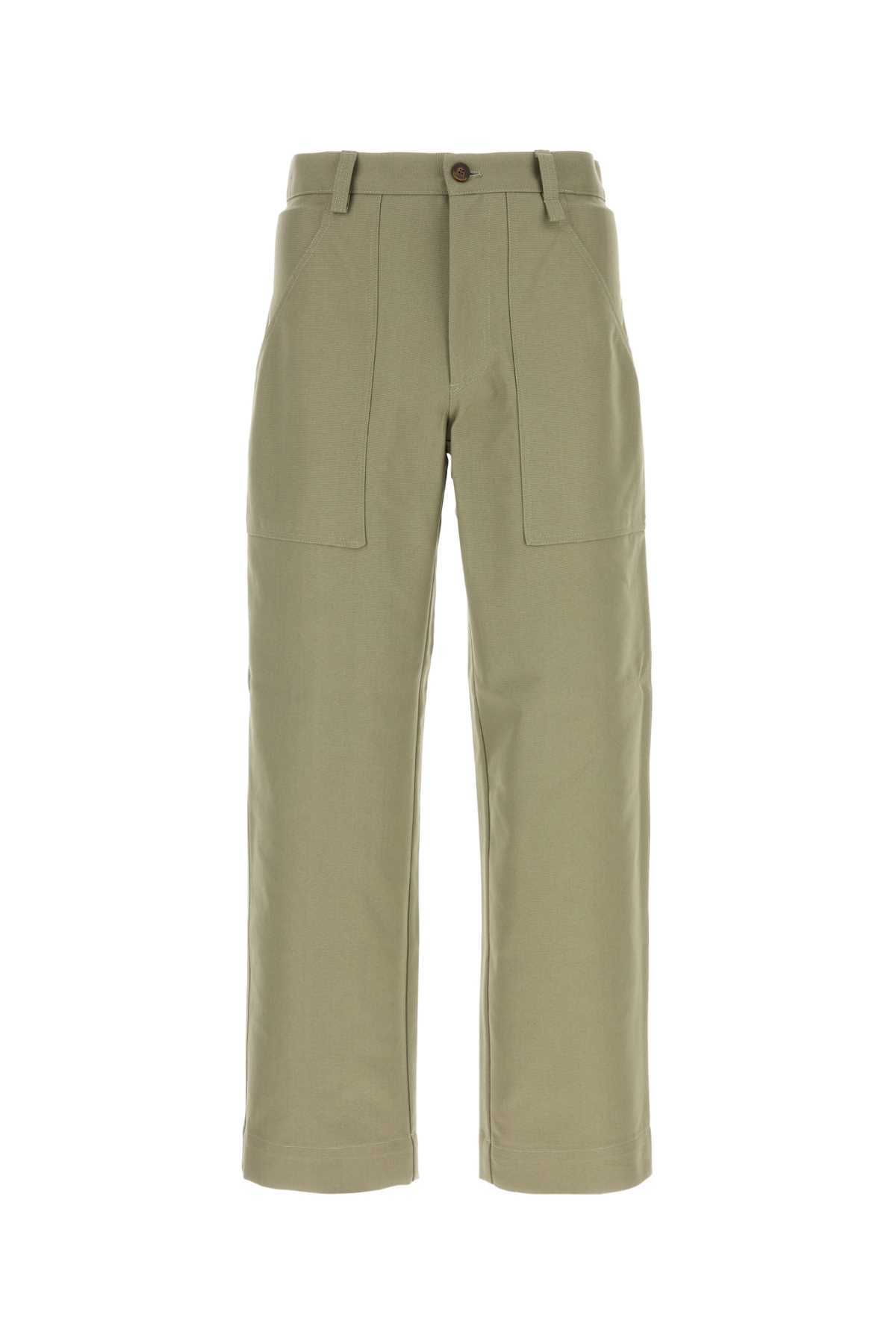 Maison Kitsuné Sage Green Cotton Pant