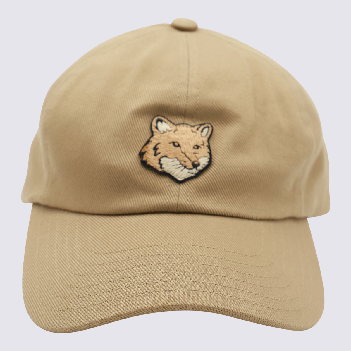 Maison Kitsuné Beige Cotton Hat