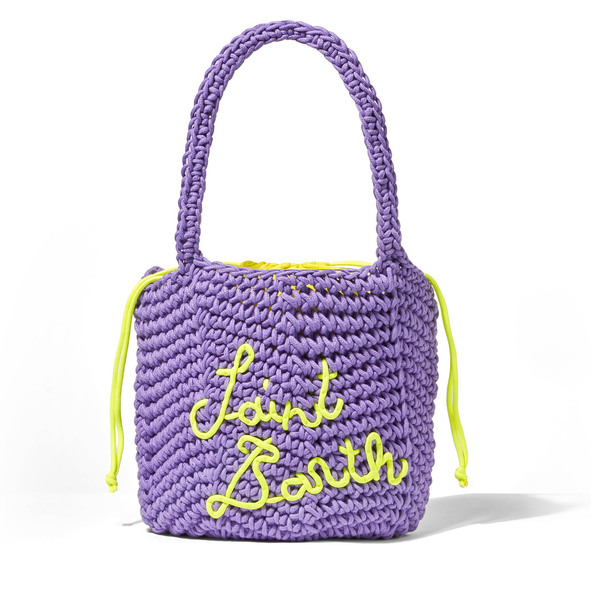 Rope Violet Crochet Shoulder Bag