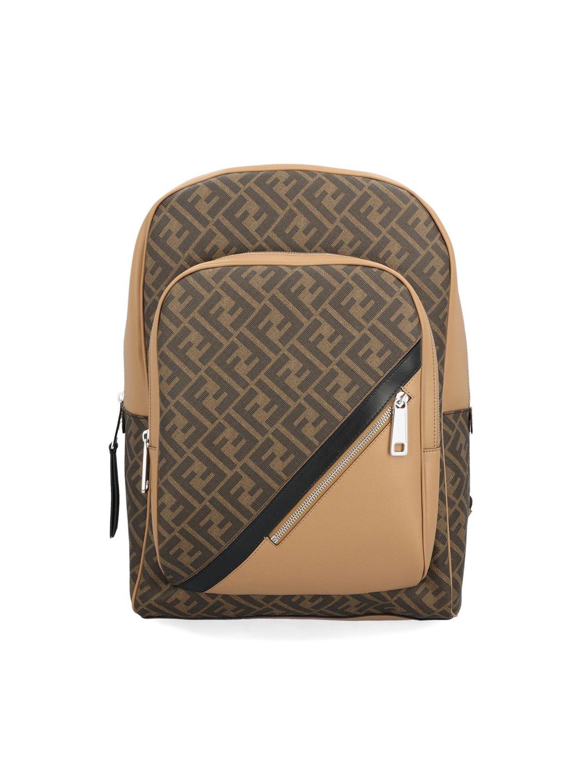 Ff Motif Zipped Backpack