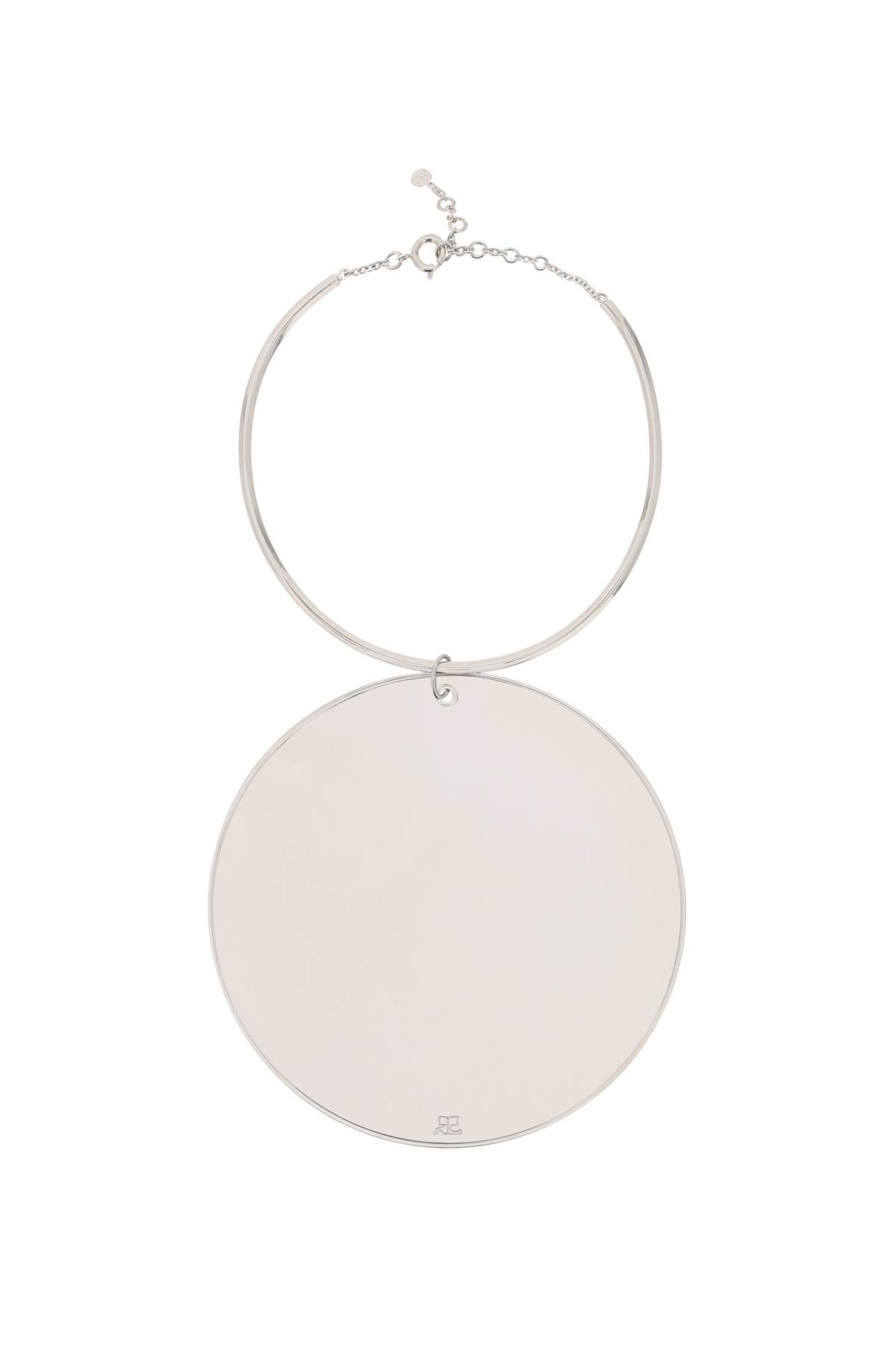 Courrèges Mirror Charm Necklace