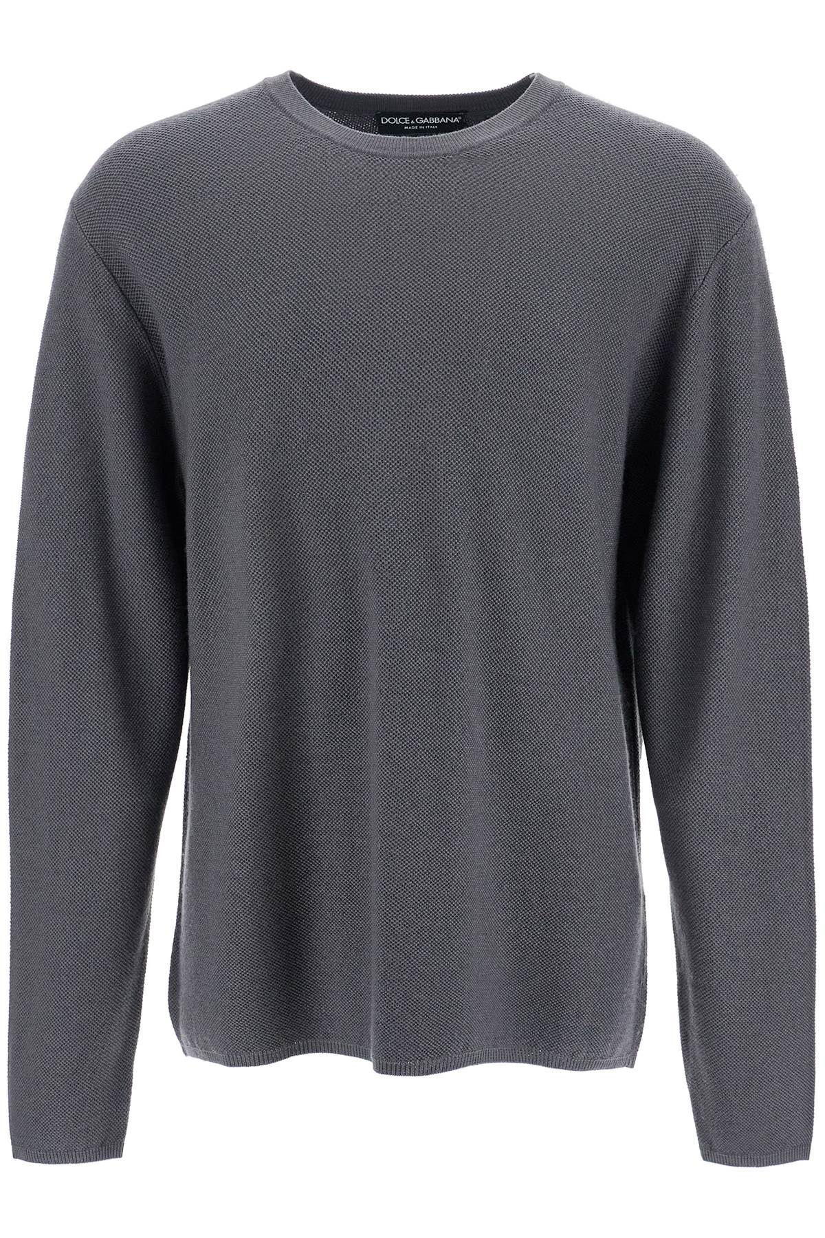 Dolce & Gabbana Oversized Crewneck In Antracite (grey)