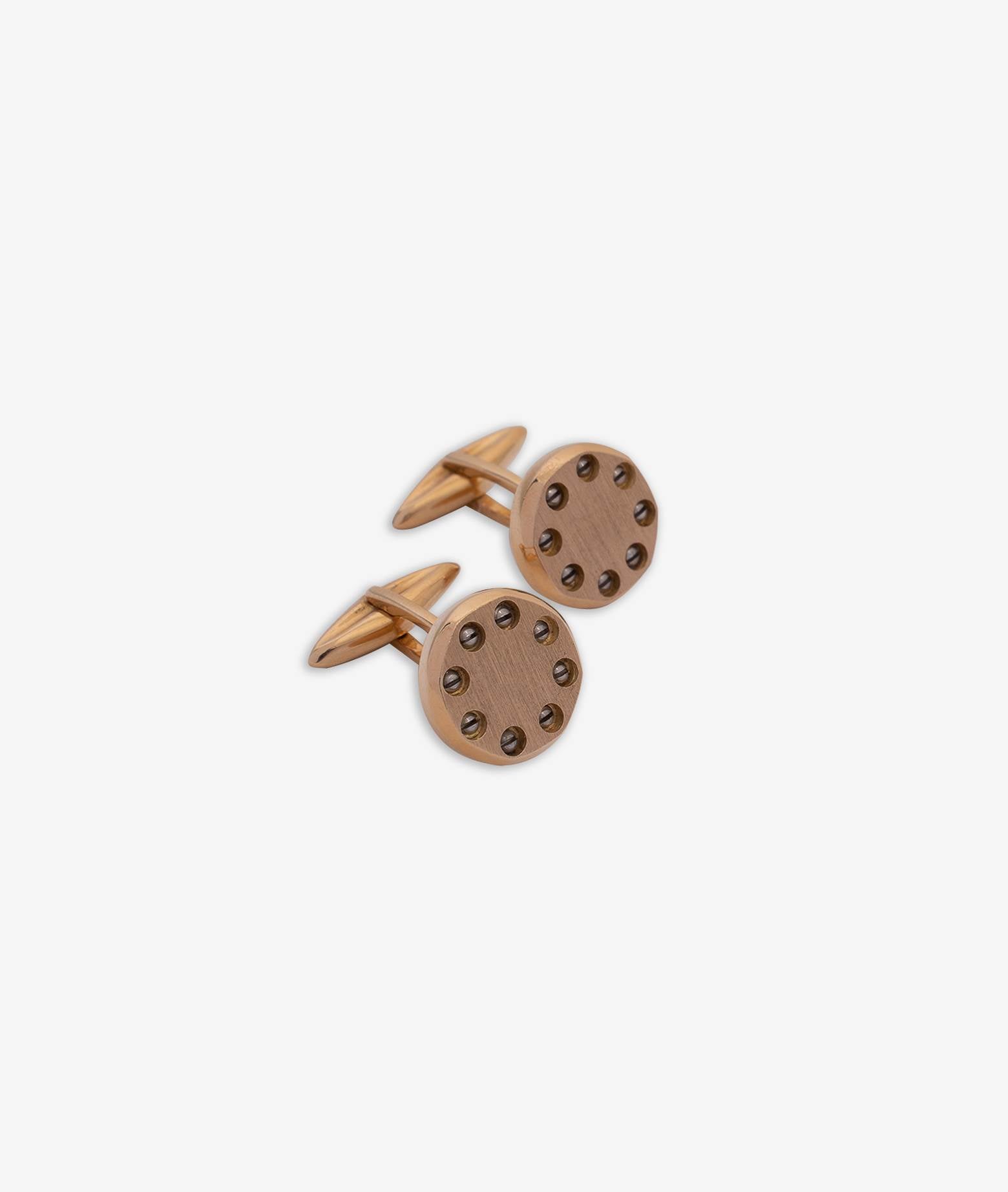 Cufflinks With Decoration By Screws Cufflinks