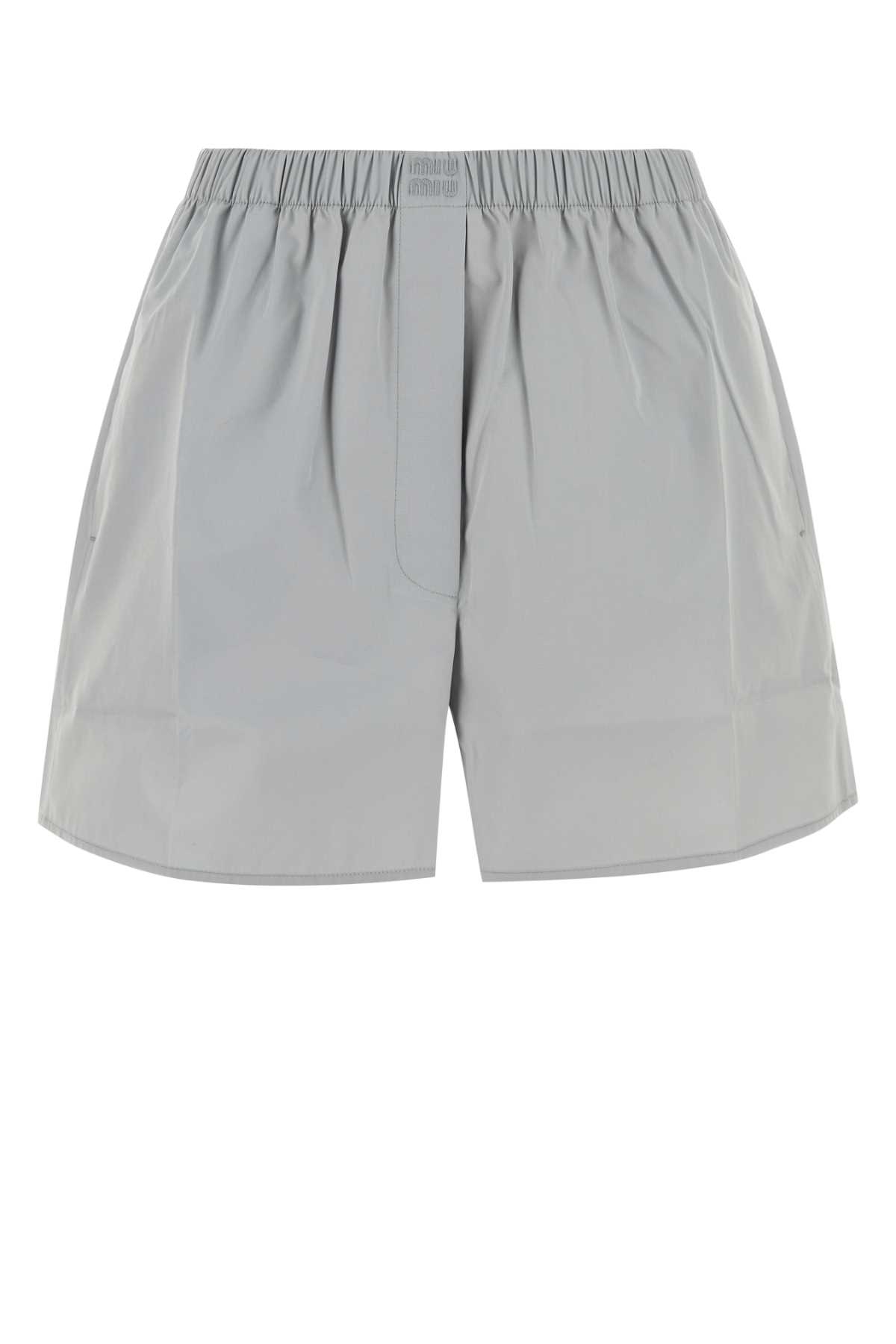 Light Grey Cotton Shorts