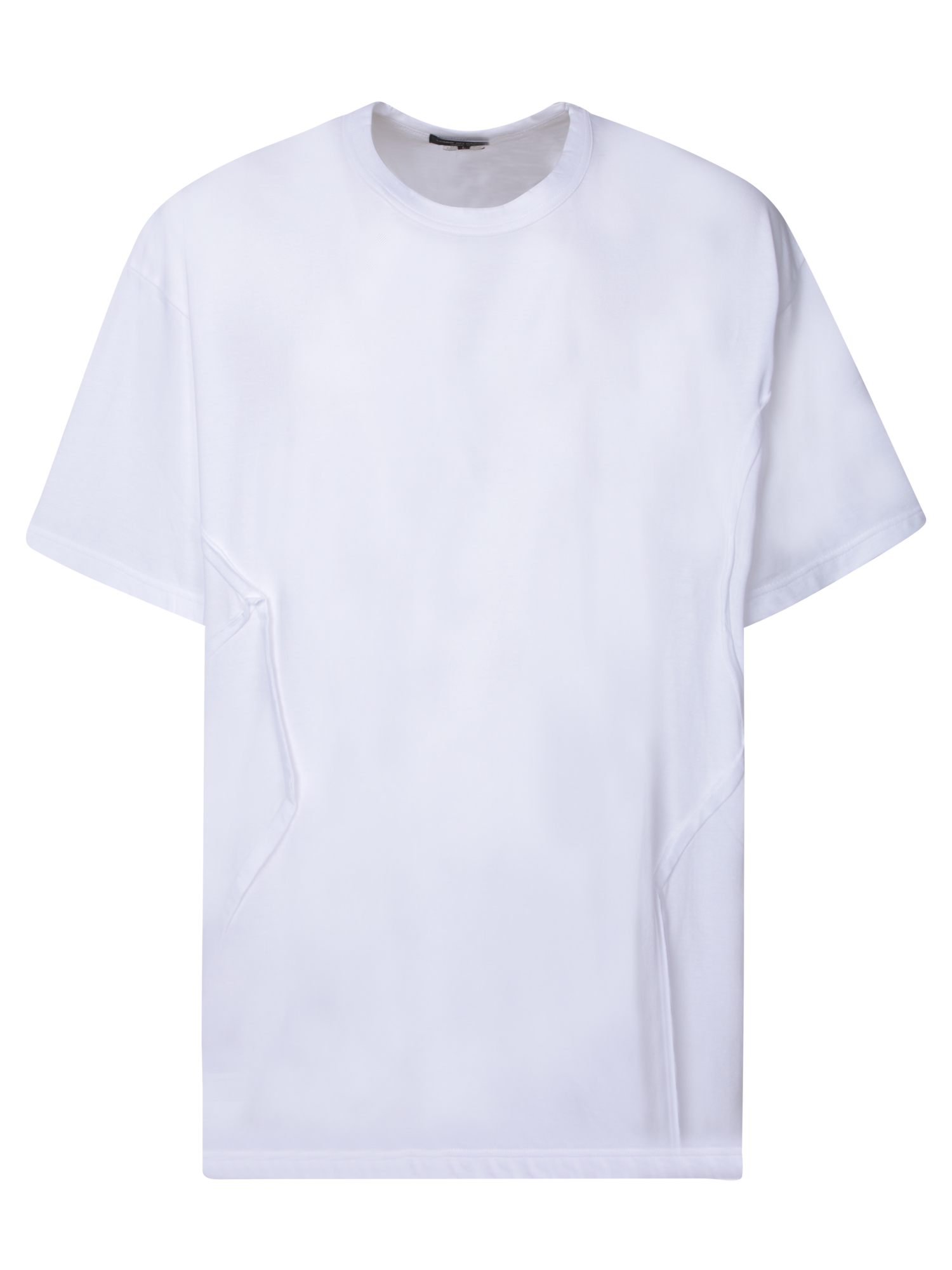 Asymmetrical Lines White T-shirt