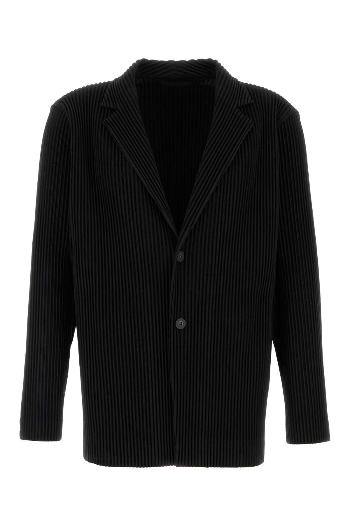 Homme Plissé Issey Miyake Black Polyester Blazer