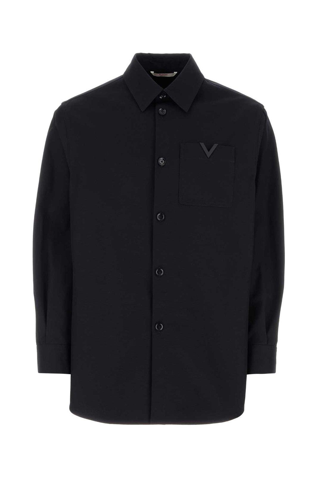 Vlogo Plaque Straight Hem Shirt