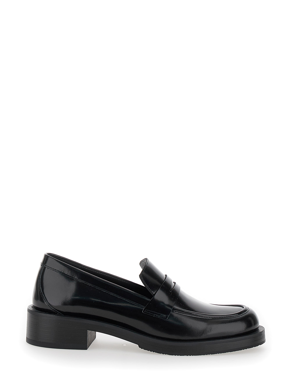 palmer Black Slip-on Loafers In Patent Leather Woman