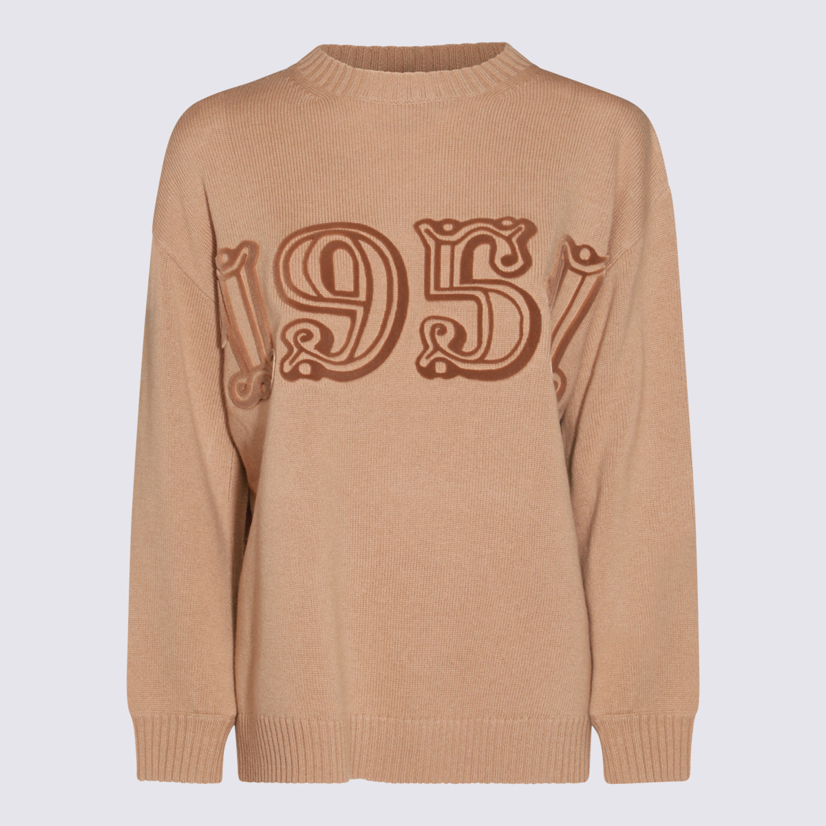 Beige Wool Fido Knitwear