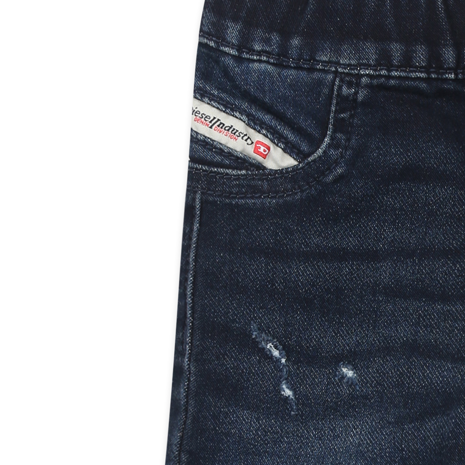 Diesel Dark Joggjeans Trousers With Tears In Denim