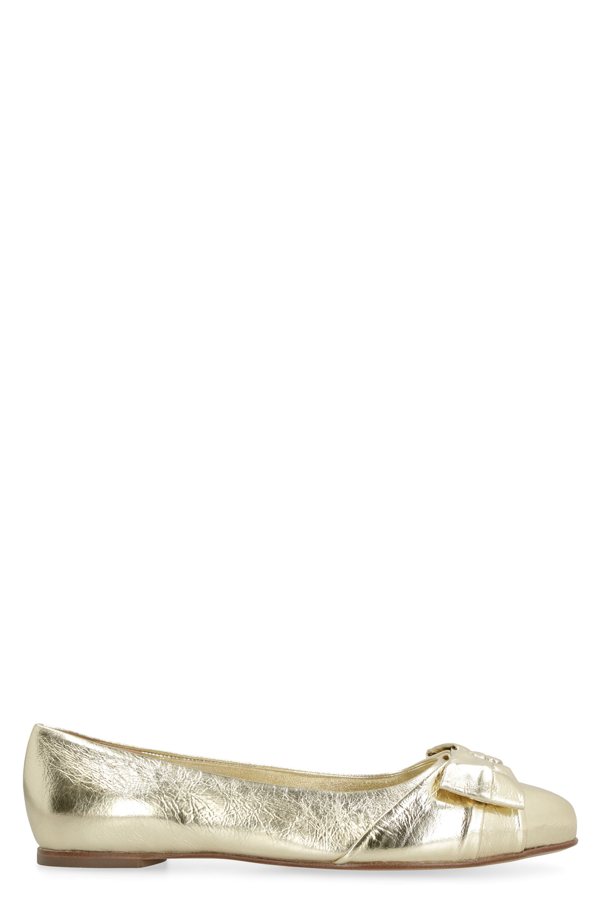 Varina Metallic Leather Ballet Flats