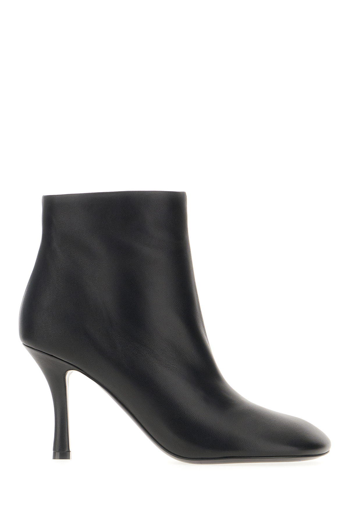 Black Leather Ankle Boots