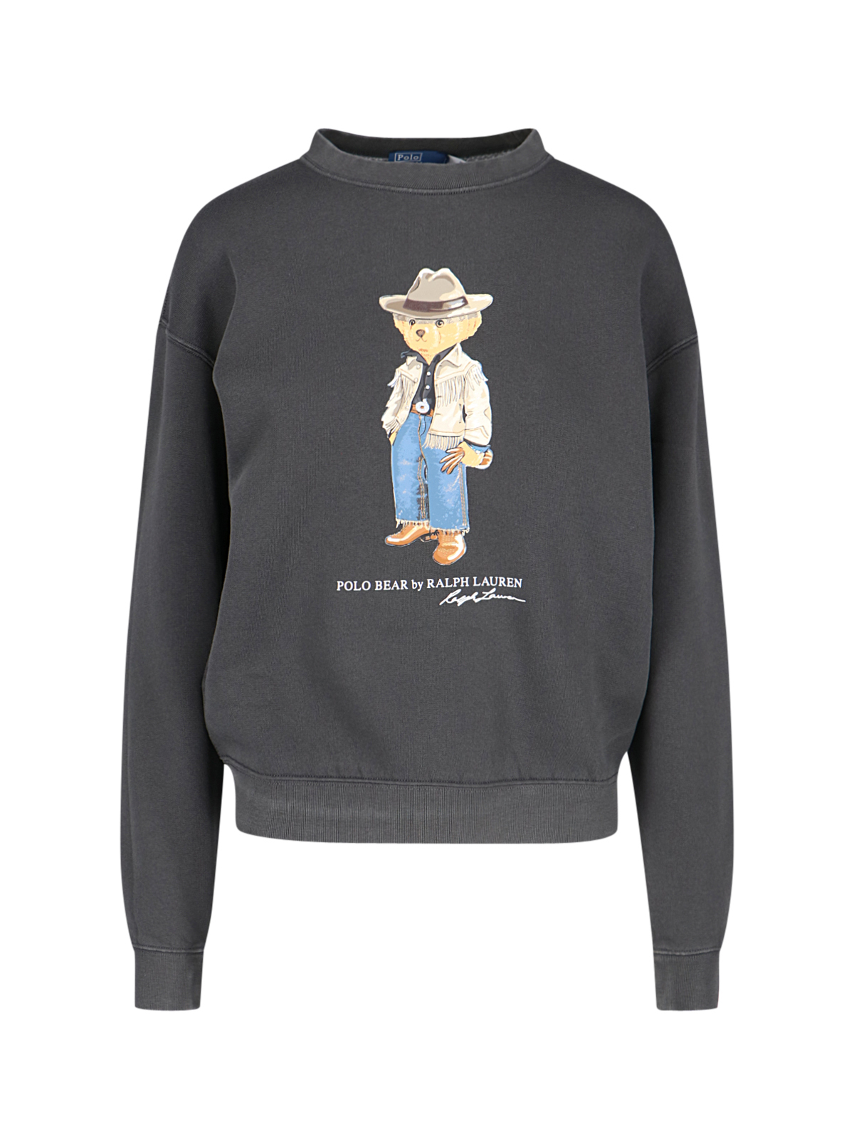 polo Bear Print Crewneck Sweatshirt