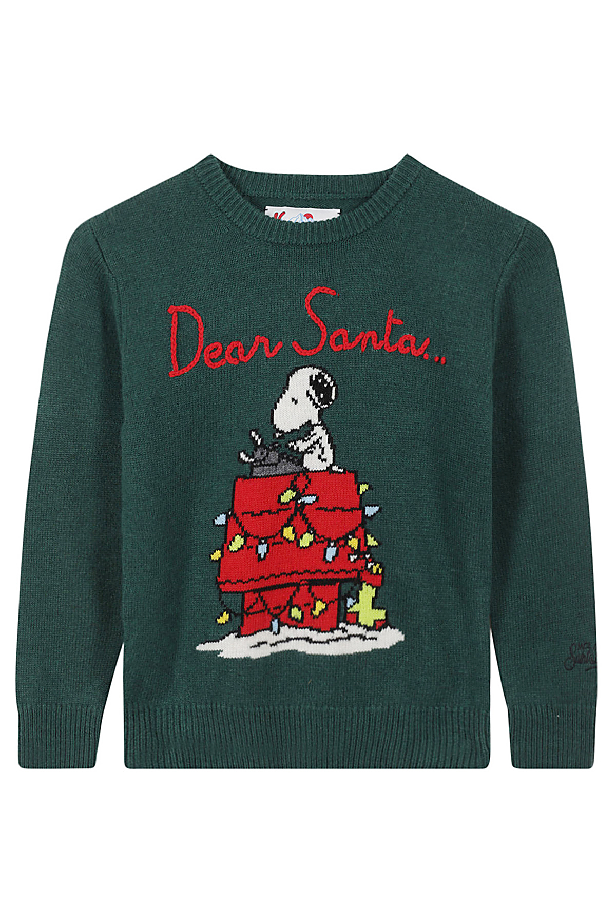 Mc2 Saint Barth Crewneck Jacquard Sweater In Emb