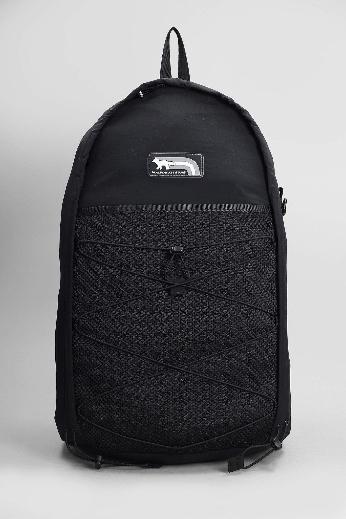 Maison Kitsuné Backpack In Black Polyamide