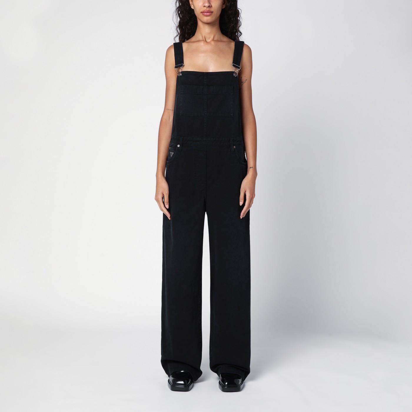 Black Denim Jumpsuit