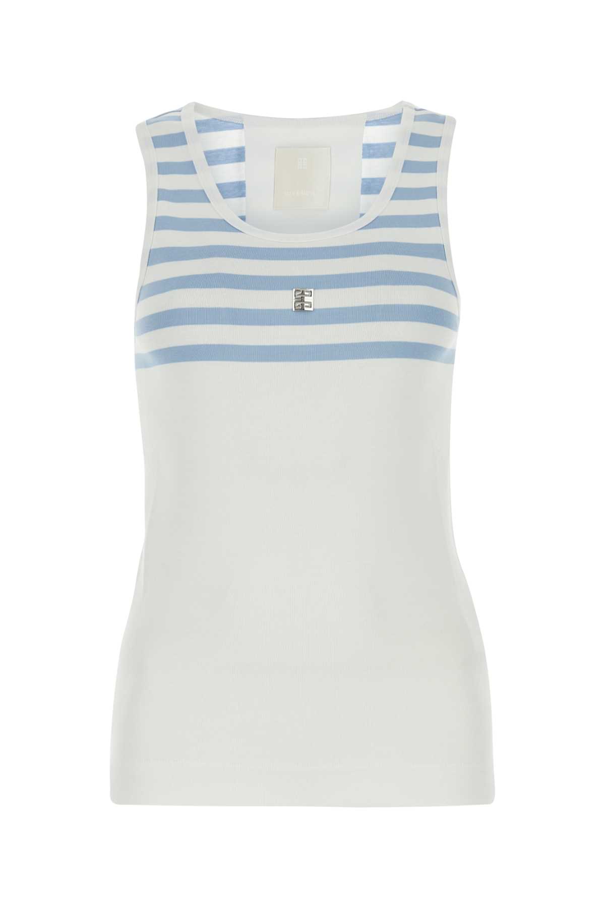 White Cotton Tank Top