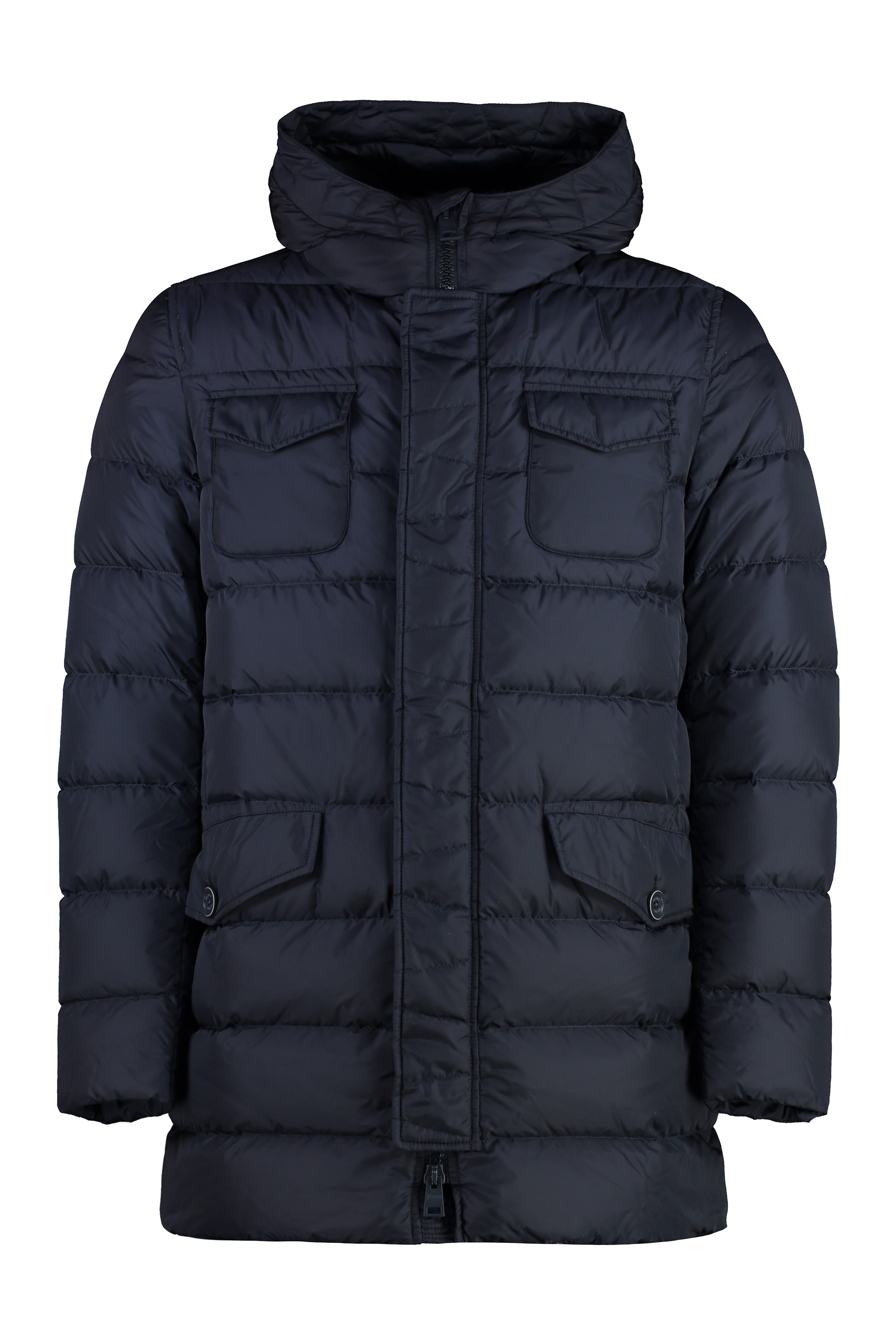 Hooded Nylon Down Jacket