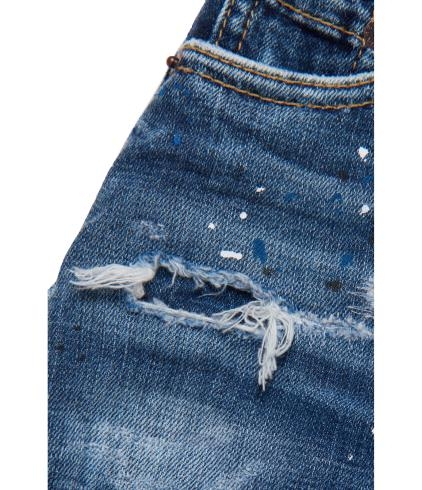 DSQUARED2 JEANS WITH A WORN EFFECT 