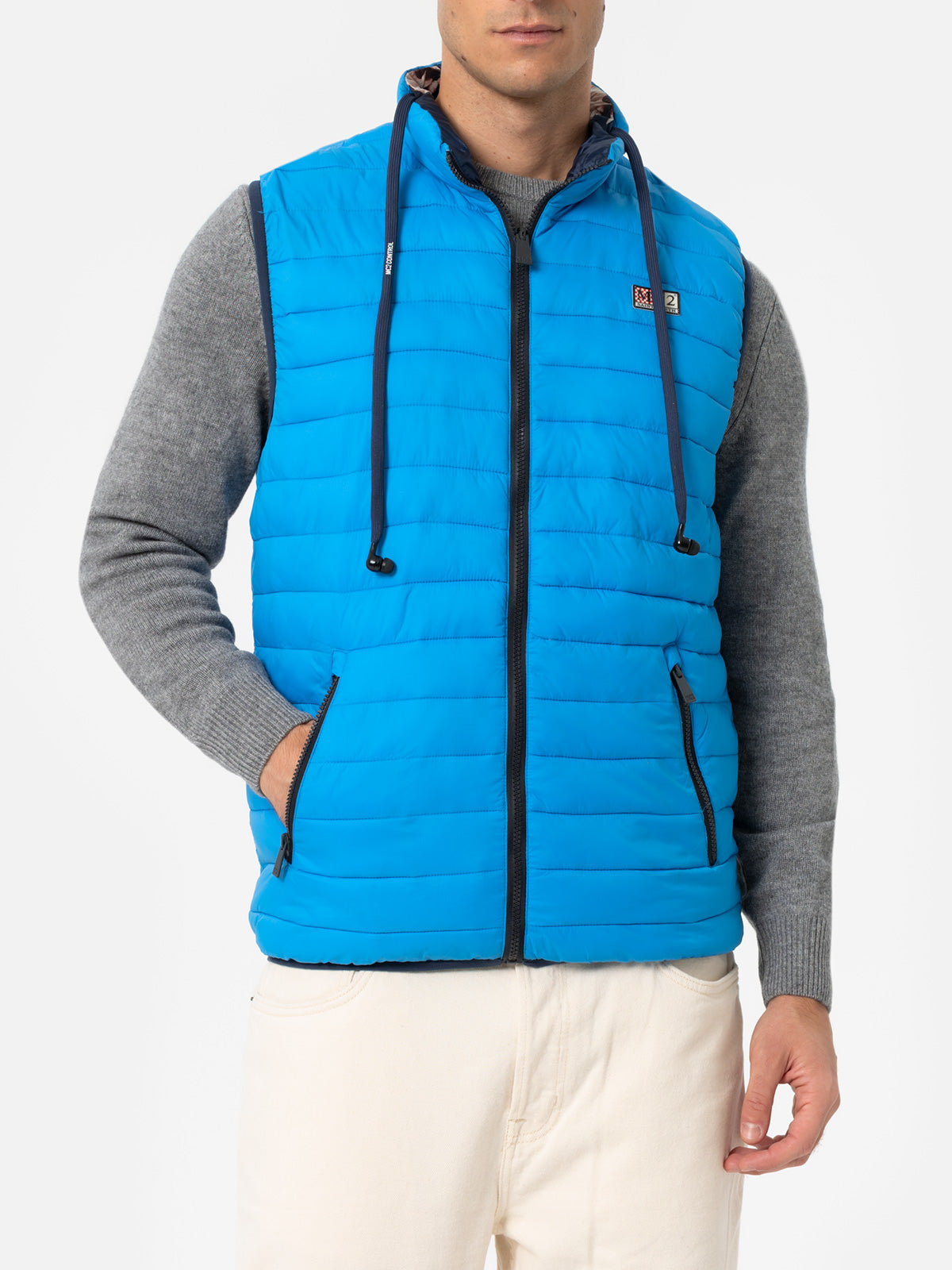 Man Bluette Padded Vest Aspen