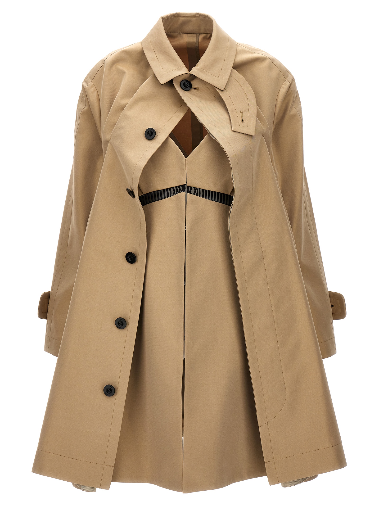 Dress Insert Trench Coat