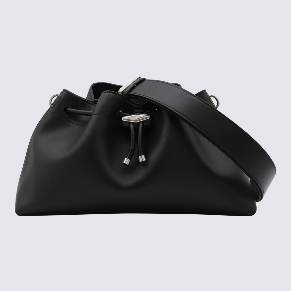 Black Bon Bon Leather Top Handle Bag