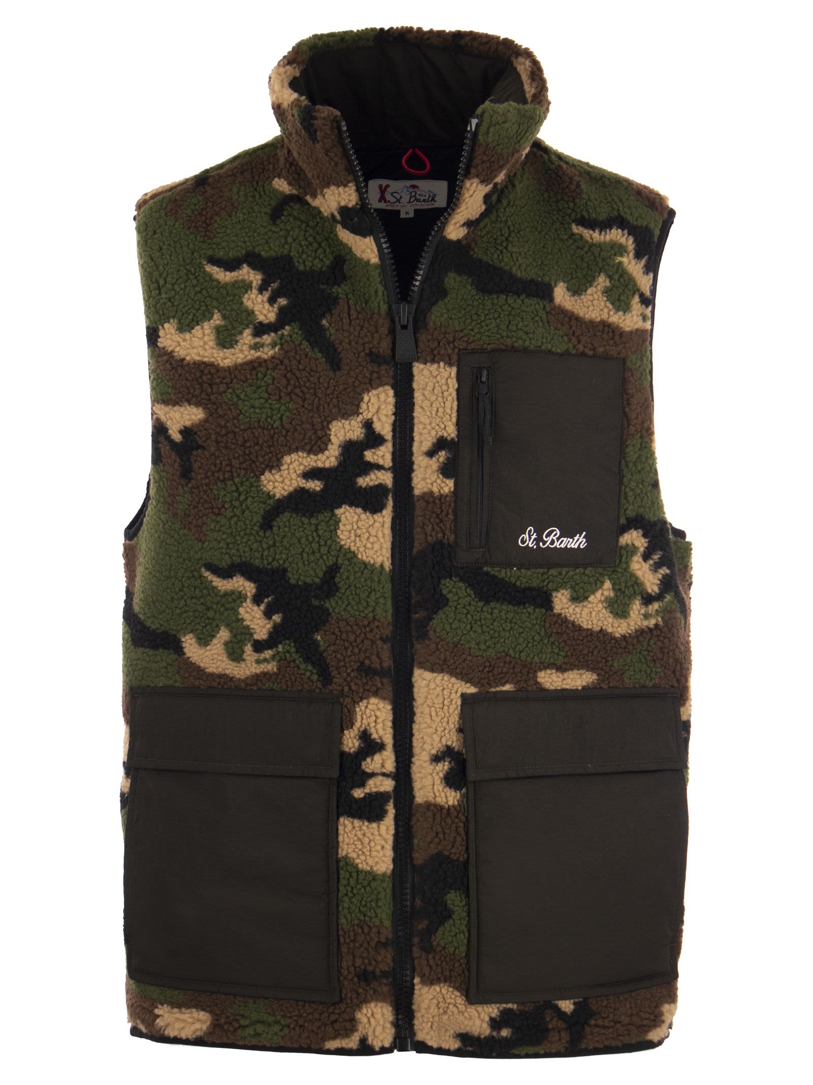 Sherpa Waistcoat With Patch Pockets