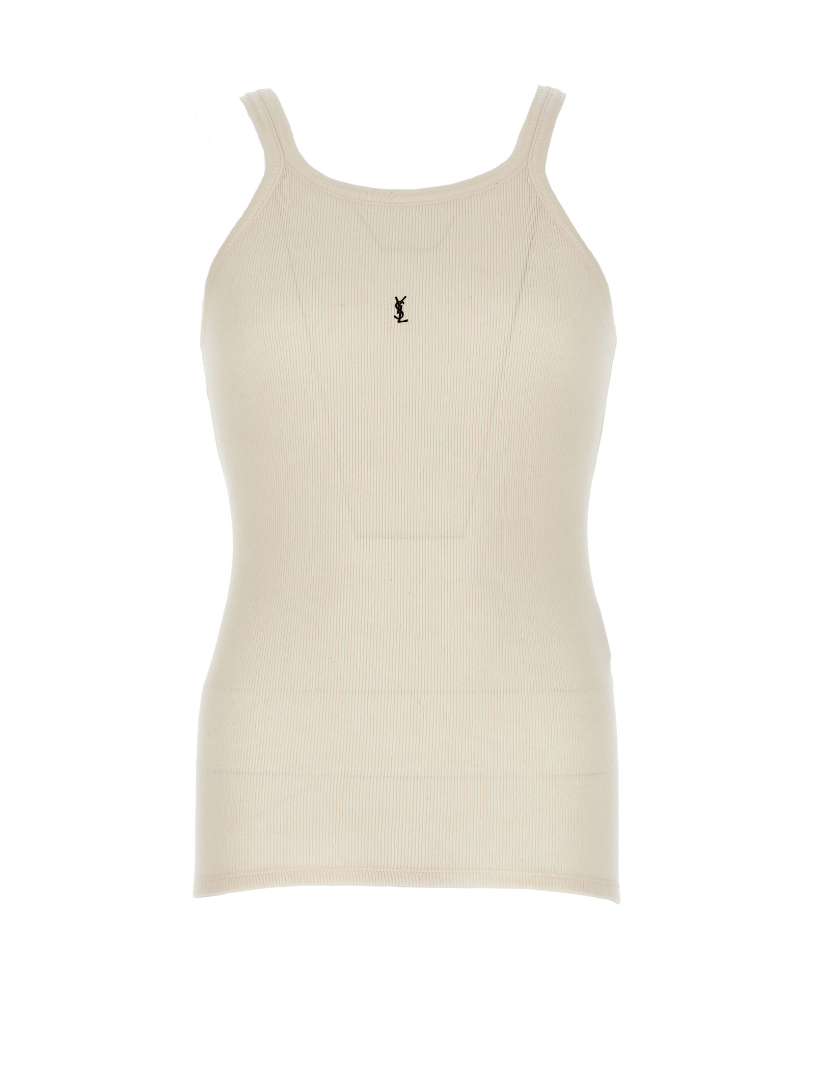 Cassandre Semi-transparent Cotton Tank Top