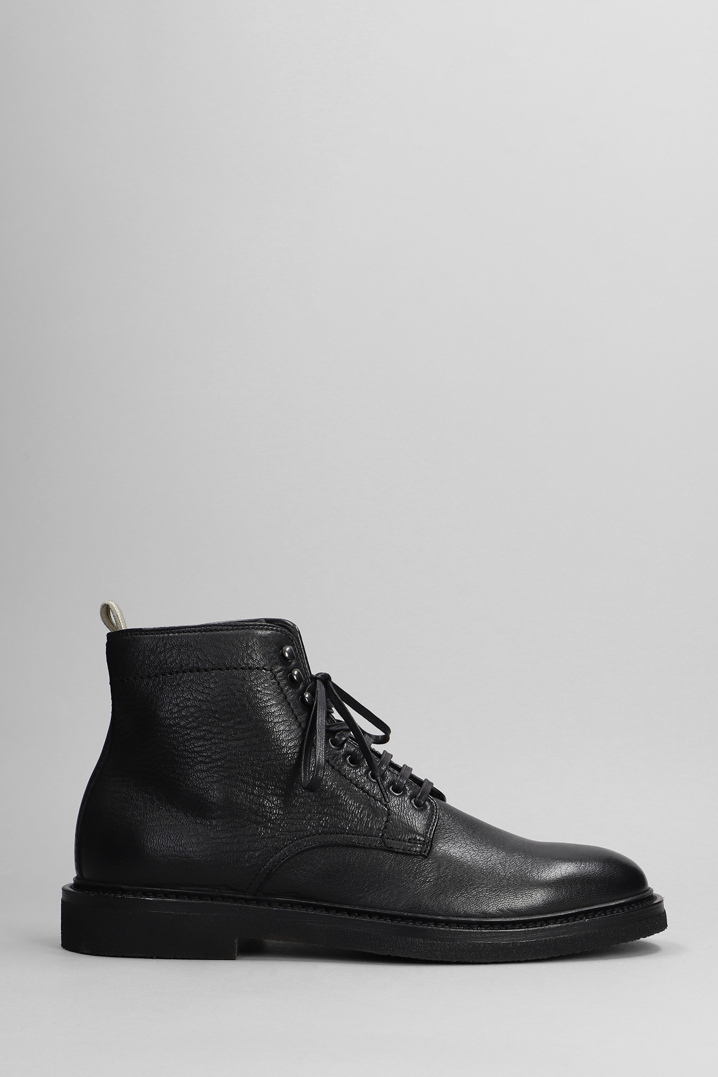 Hopkins Flexi 203 Ankle Boots In Black Leather