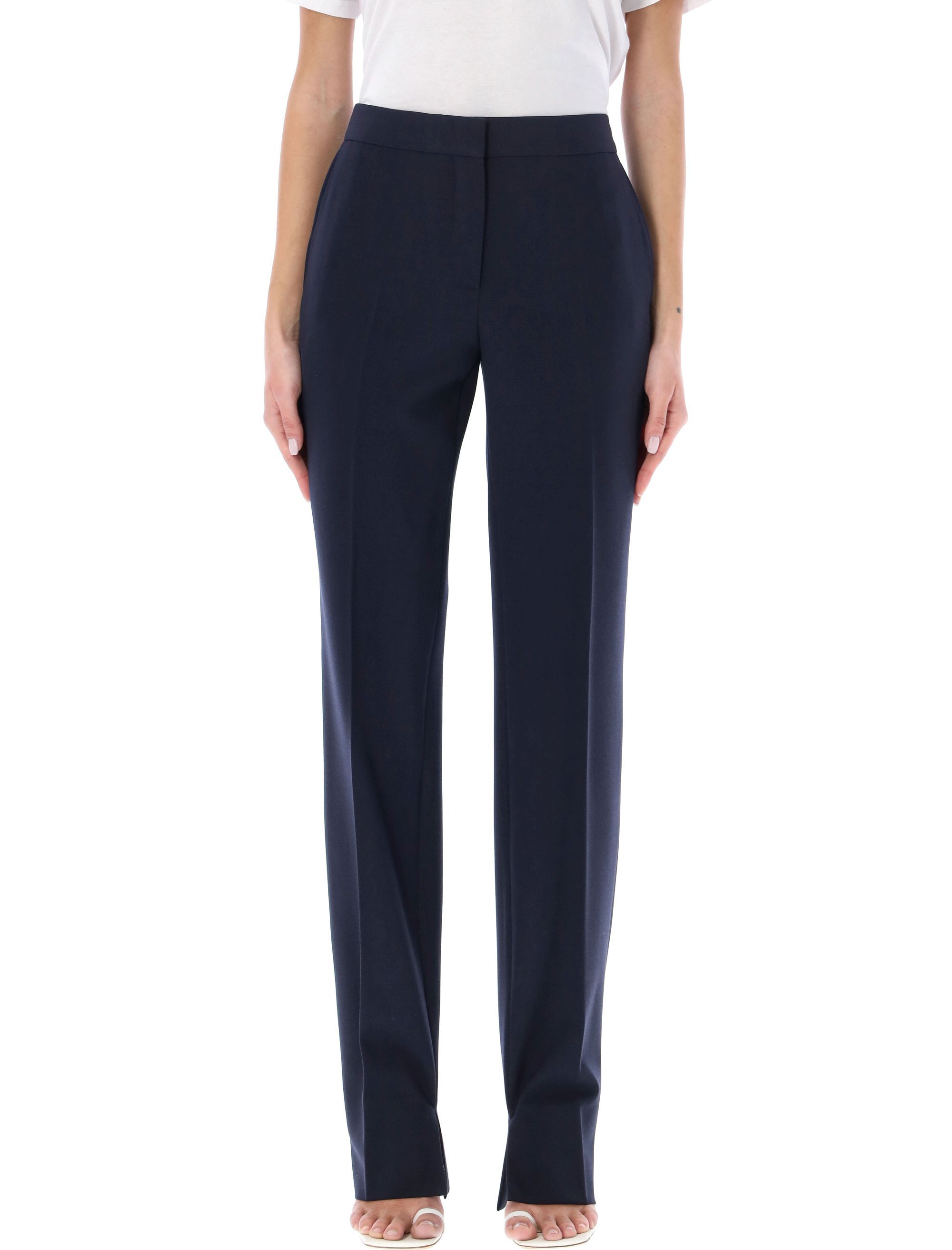 Split Cuff Straight-leg Pants