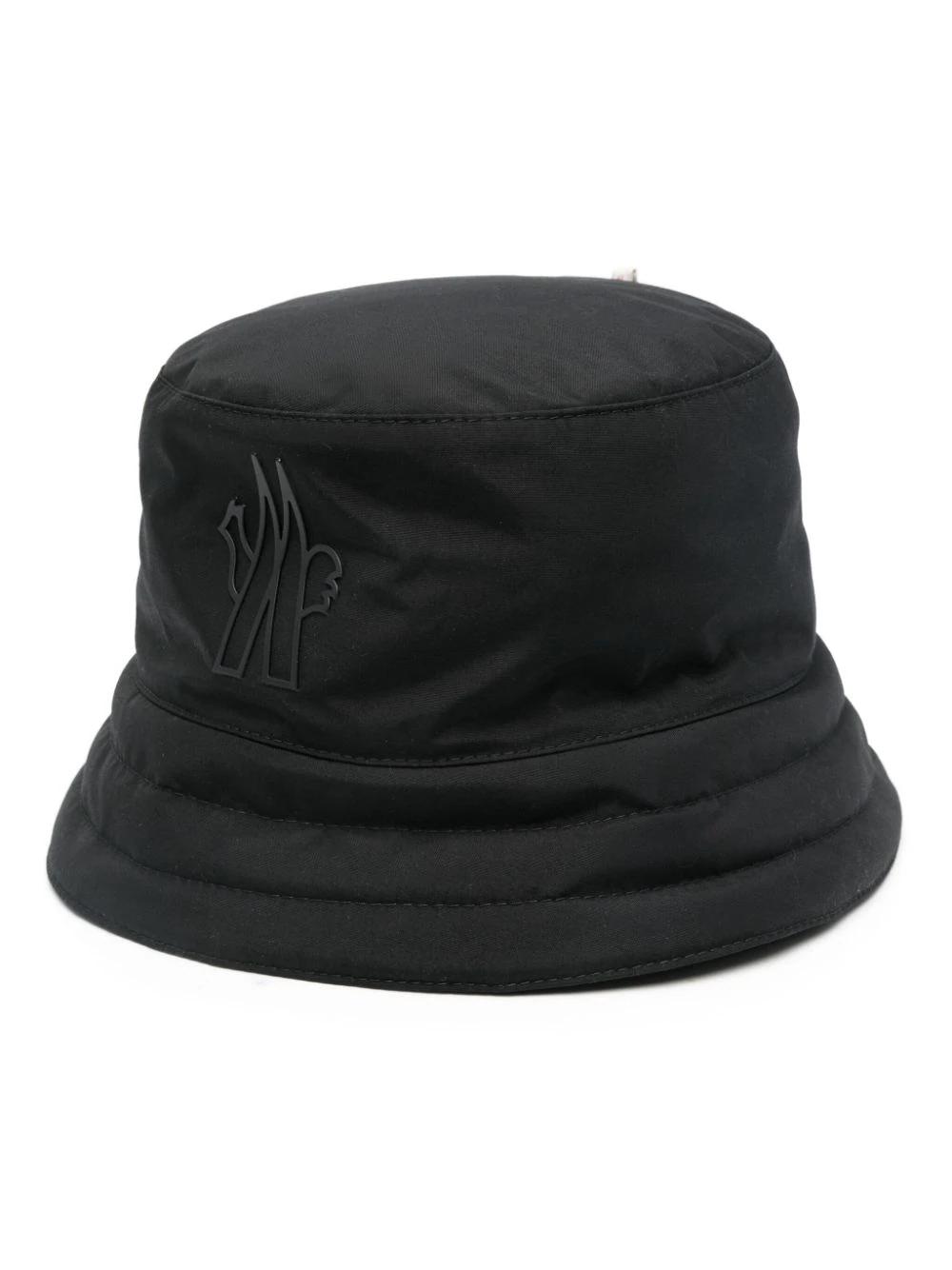 Rubberised-logo Bucket Hat