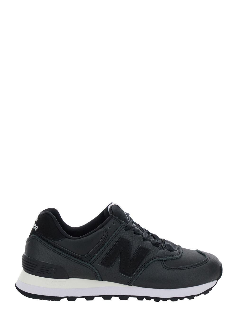 Black Low Top Sneakers With Logo Patch In Leather Woman