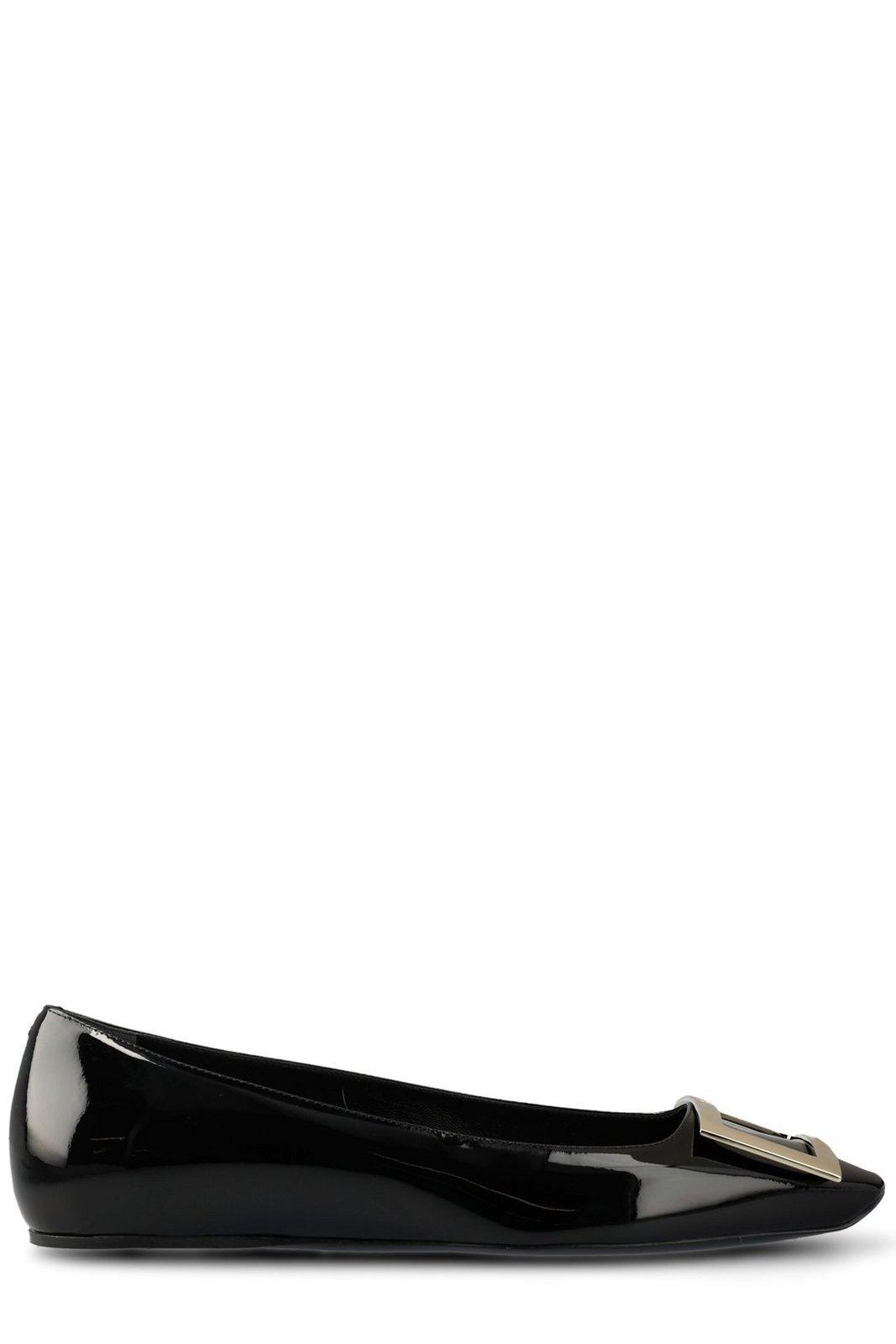 Trompette Buckle Ballerina Flats