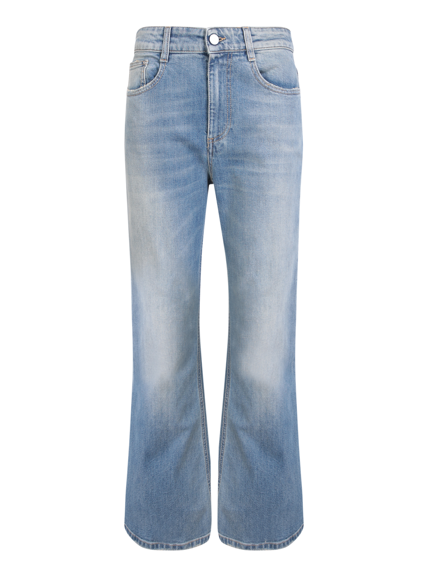 Stretch Denim Flared Jeans