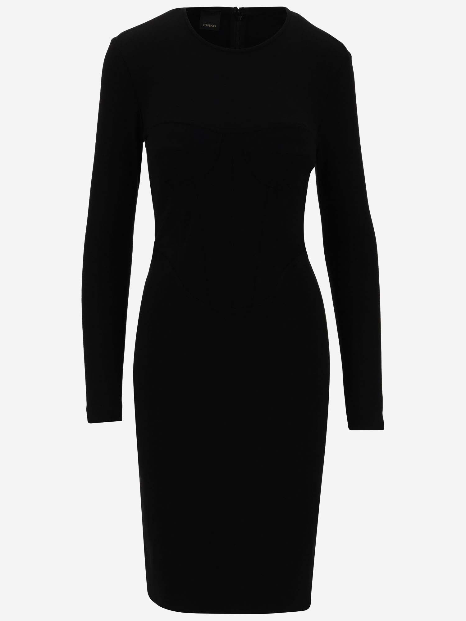 Stretch Viscose Jersey Midi Dress