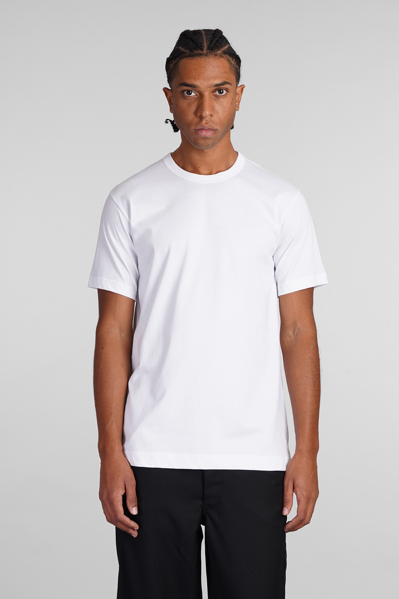 T-shirt In White Cotton