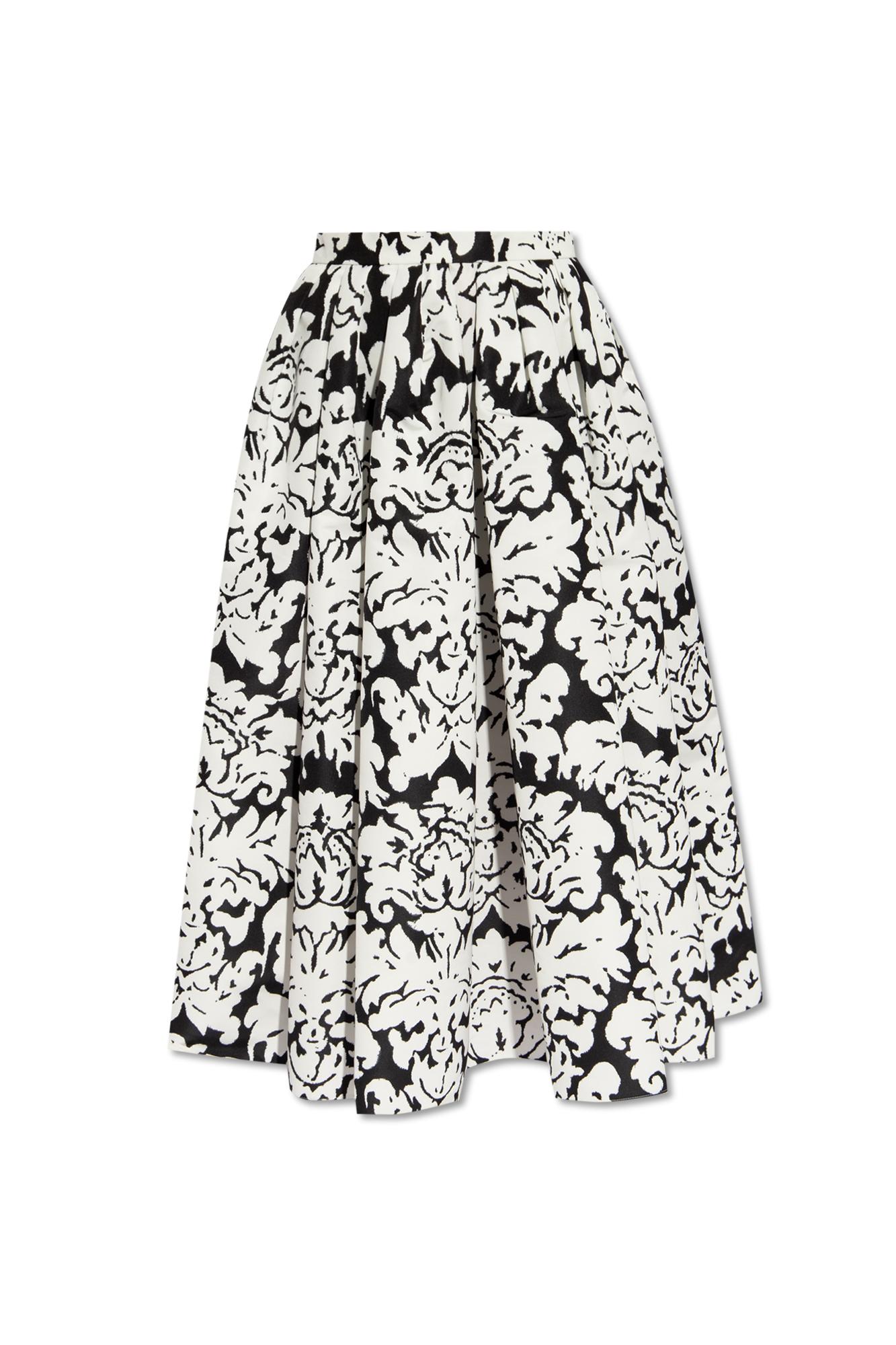 Pleated Flared Skirt